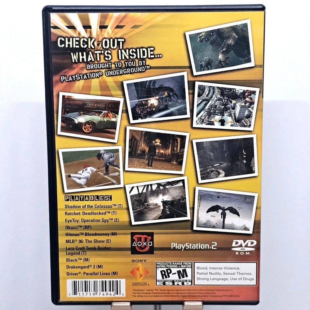 Sony PS2 Jampack Vol 14 Demo‎ Disc PlayStation Underground